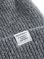 Merino lambswool beanie grey mel OS