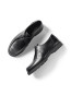 Ollie moc toe black leather 