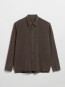 Ossian garment dyed tencel shirt dk coffee 
