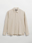 Ossian garment dyed tencel shirt sandgrey 