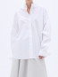 Oversize poplin shirt bright wht 
