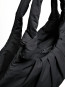 Pleat tote bag black 