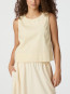 Polly c poplin top lt yellow L