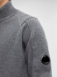 Polo collar lambswool knit tarmac gray 