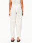 Pure linen pull on barrel pant white 
