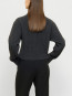Pyrola pullover dk grey mel M