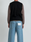 Rail zip vest nero 