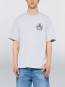 Ramen pink t-shirt grey marl 