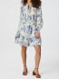 Roberta flower flow dress lt blue S