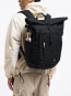 Rolltop adventure backpack black 