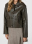 Romana faux pu jacket brown 