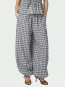 Roxane balloon check pants black 