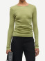 Sadou t-shirt ls mosstone 