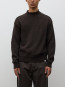 Sagvatnet wool roll neck brown 