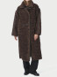 Senta faux fur coat dark brown 