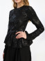 Sequins bubble top black 