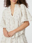 Siama dobby flower blouse off white 
