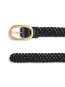 Signature link belt braided black 