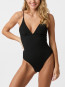Skin sand crepe swimsuit black 