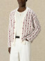 D mirror monogram knit cardigan off white 