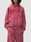 Stencil sunfade zip hoodie red 