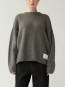 Tide knit pullover grey mel 