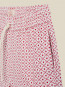 Tile shorts wht red 