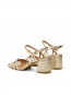 Tindra sandals light gold 41