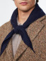 Triangle scarf navy blue 