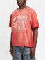 University t-shirt bleached red 
