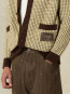 Waffle knitwear cardigan yellow 