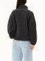 Wool blend fleece jacket steel mel 