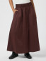 Yara long poplin skirt burgundy 