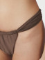 Zanita solid bikini slip dark brown 