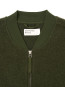 Zip waistcoat wool fleece olive 