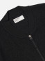 Zip bomber wool fleece black 