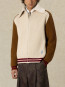 Zipped cardigan sherpa off white 