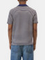 Zipped knit polo dark night 