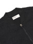 Zip waistcoat wool fleece black 