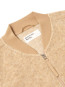 Zip waistcoat wool fleece fawn 