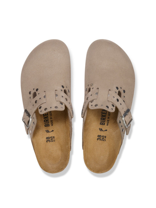 Boston rivet border sandals taupe 