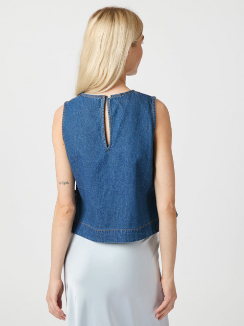 Svetlana denim top blue 