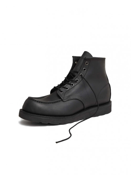 6 inch classic moc boots black harness 