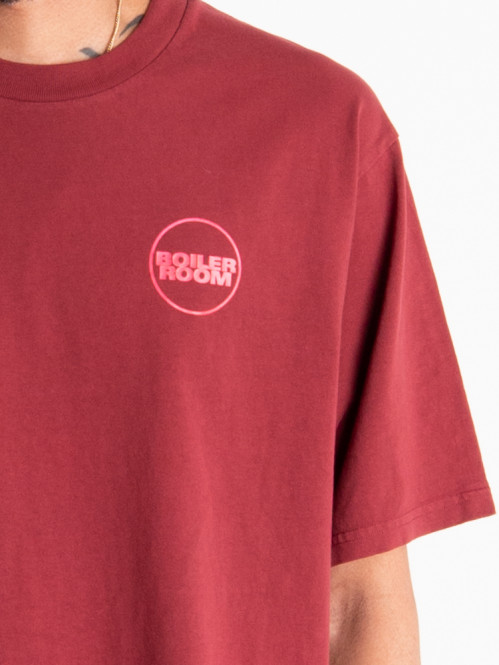 Core boiler room tee t-shirt oxblood 