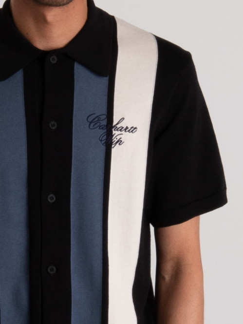 SS mello knit shirt mello stripe 