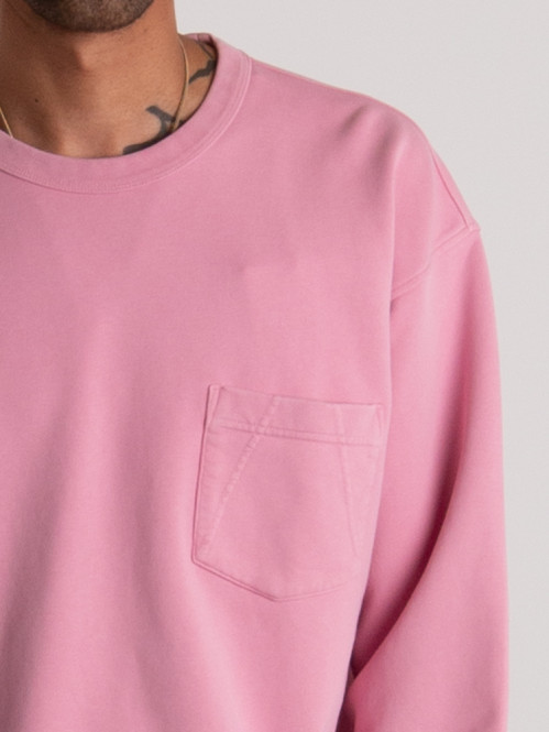 GMT dye sweatshirt washed berrry 
