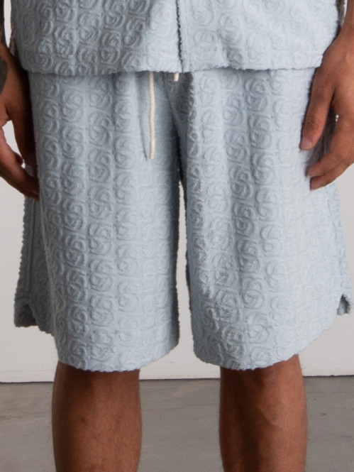 Monogram shorts blue 