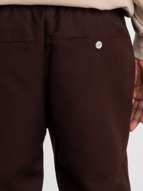 Le pantalon cropped brown 
