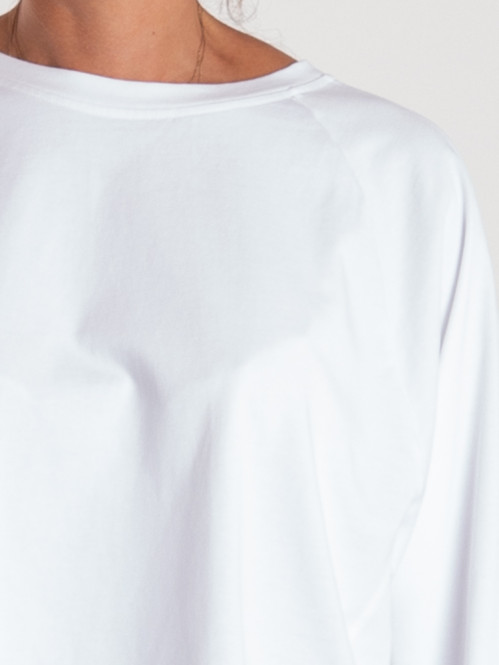 Crop longleeve white S