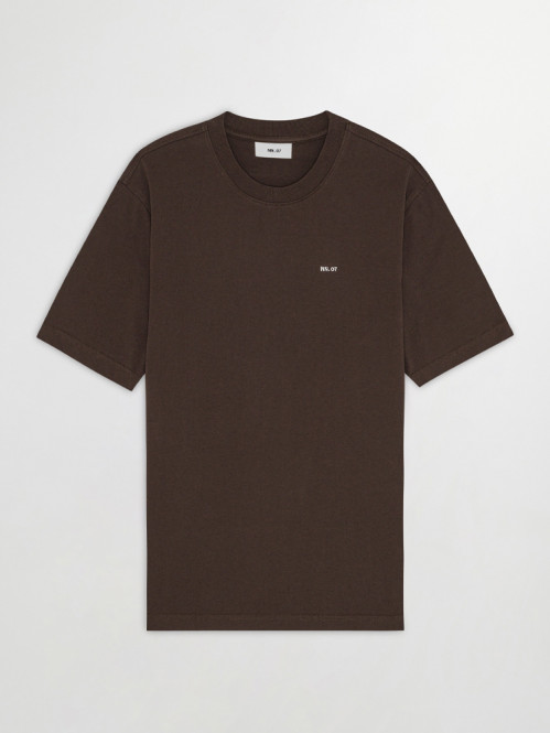 Adam emb t-shirt coffee 